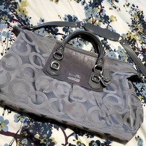 Grey Coach Convertible Satchel Bag NWOT